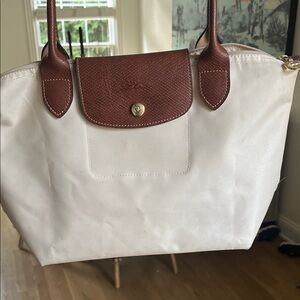 Elegant Cream Color Longchamp Tote